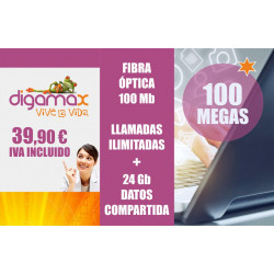 FIBRA NA 100 Mb + COMPART. 24